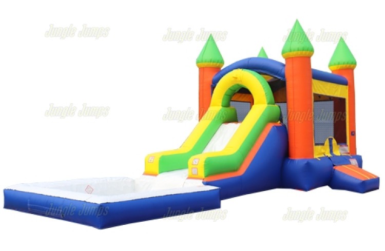 Orange Side Slide Combo with Pool